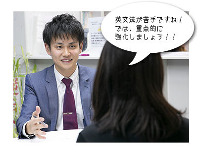 受験相談の様子