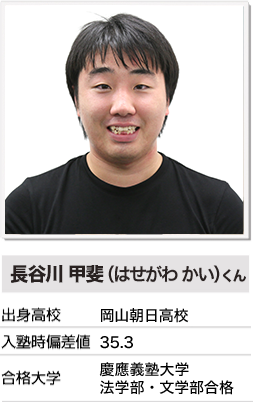 偏差値35.3から慶応義塾大学にW合格！